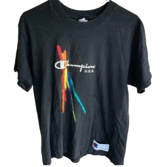 Vintage Olympics USA Champion Tee Shirt Single Stitch Adult Mens Large - Picture 1 of 5
